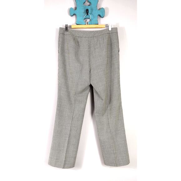 Talbots Signature Flare Black White Womens Wool Trouser Pants Size 10 - Picture 12 of 12